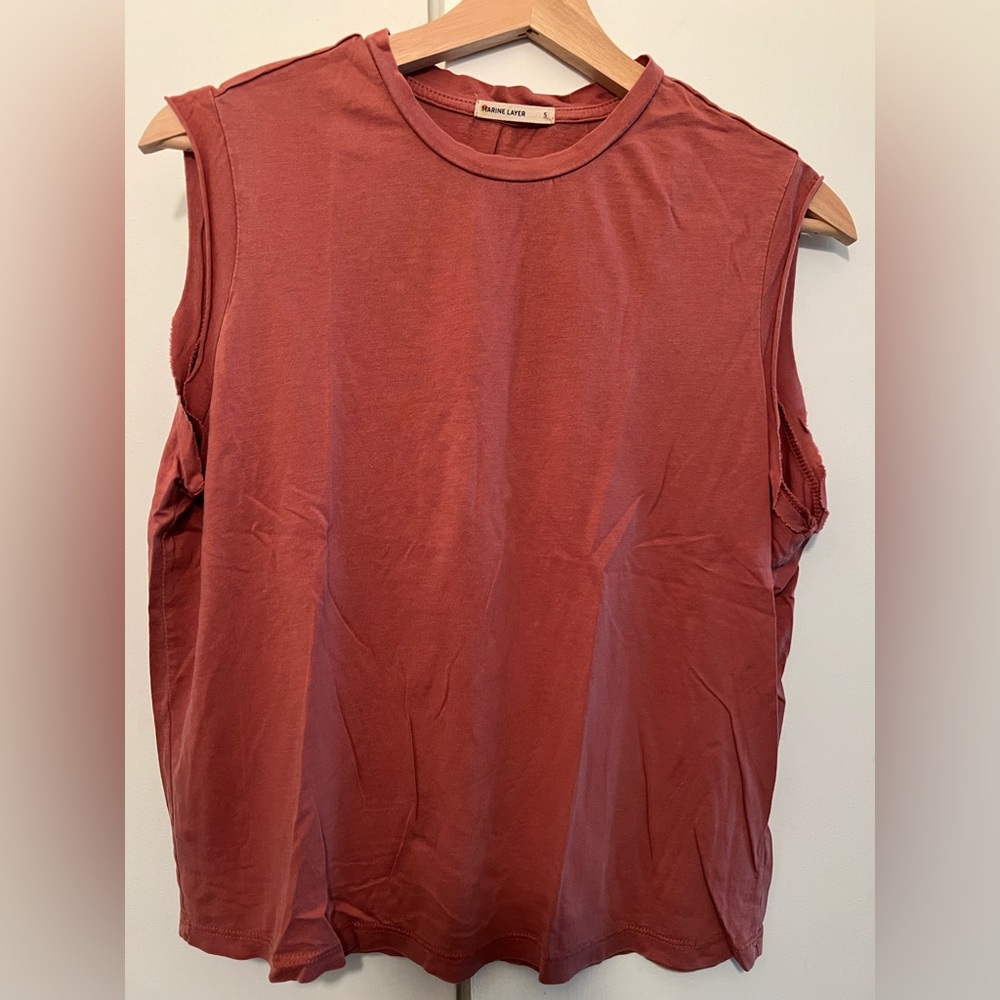 Marine Layer Terracotta Muscle Tee